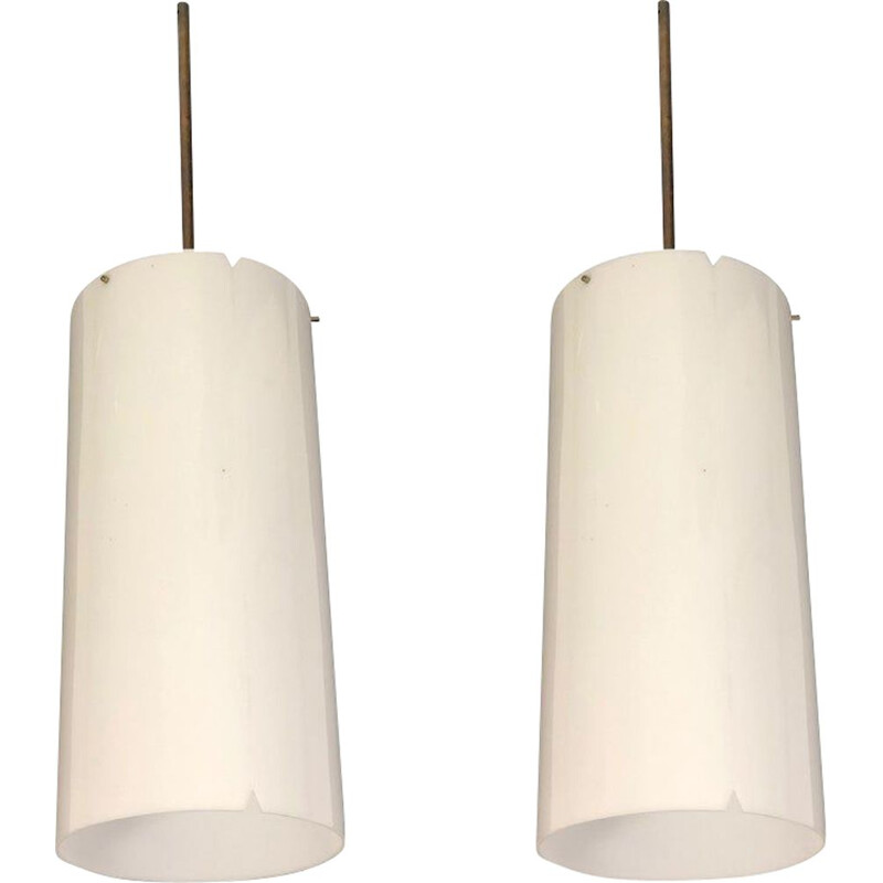 Pair of vintage pendants by Erik Moller for Louis Poulsen