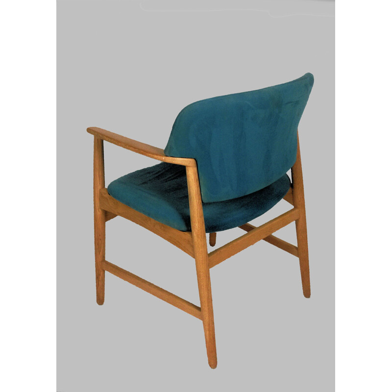 Set van 8 vintage fauteuils van Ejner Larsen en Axel Bender Madsen voor Fritz Hansen