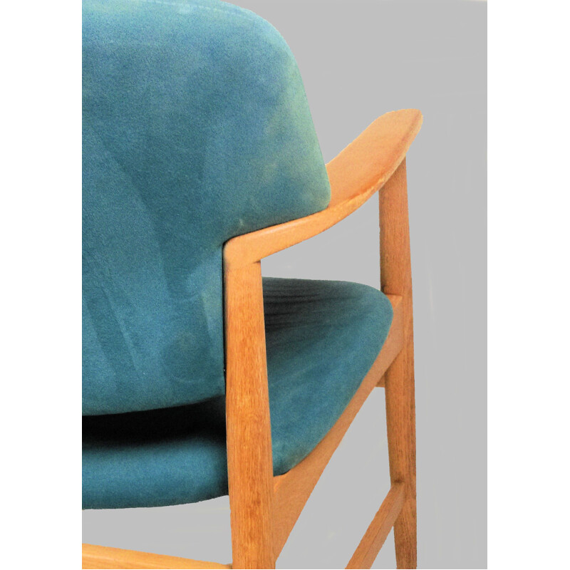 Set van 8 vintage fauteuils van Ejner Larsen en Axel Bender Madsen voor Fritz Hansen