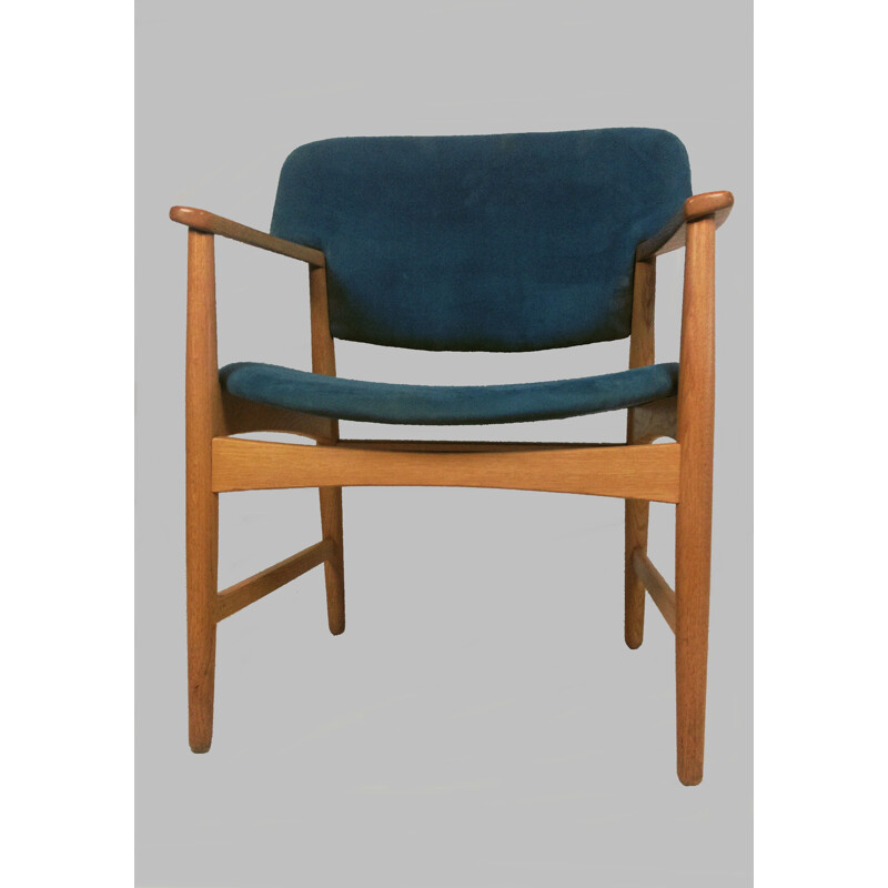 Set of 8 vintage armchairs by Ejner Larsen and Axel Bender Madsen for Fritz Hansen