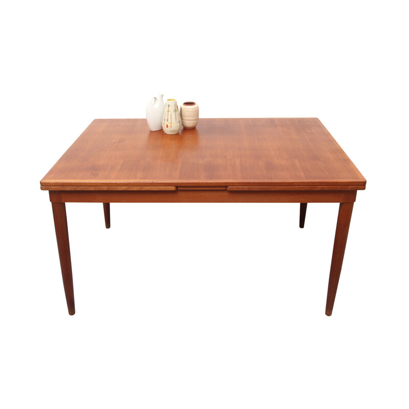 Scandinavian "135" dining table in teak with extensions, Niels O. MOLLER - 1960s