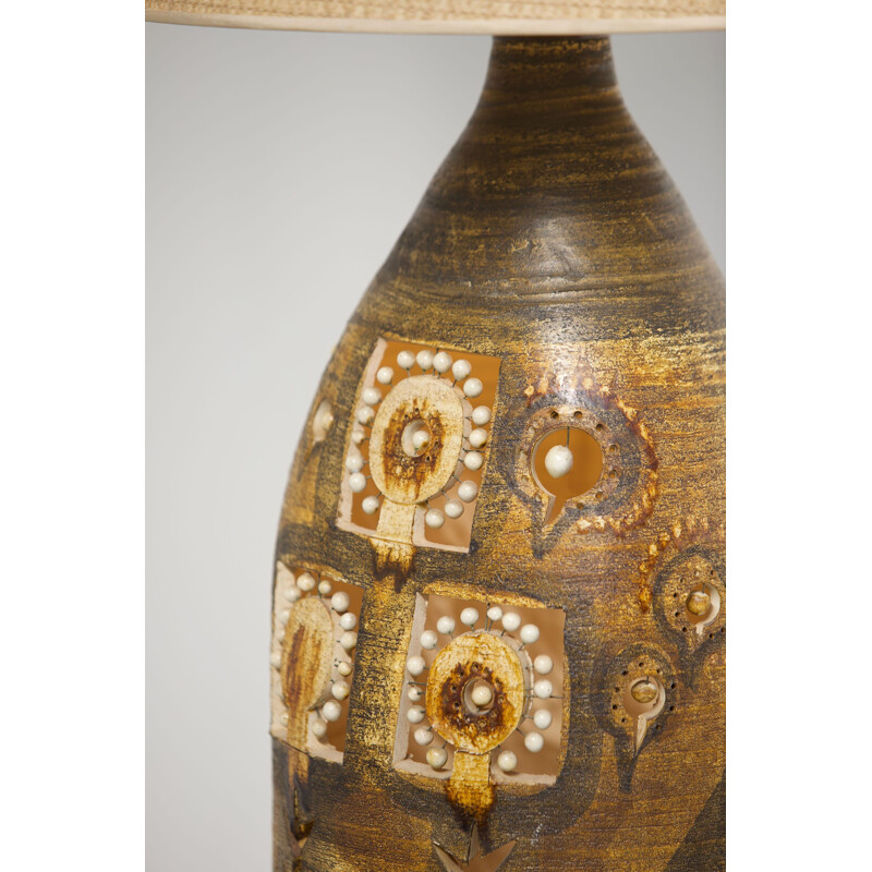 Vintage ceramic table lamp by Georges Pelletier