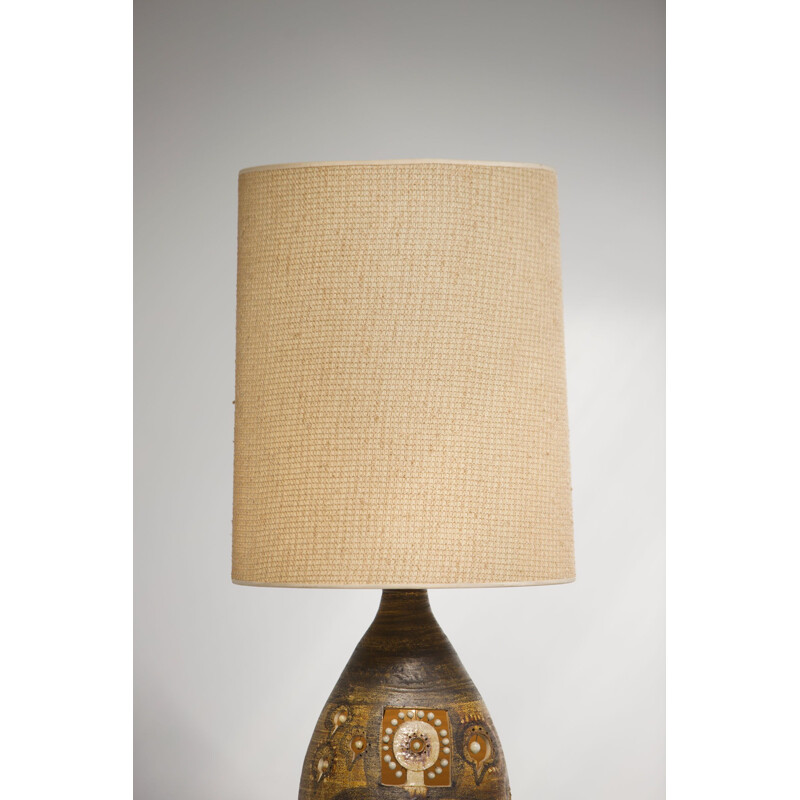 Vintage ceramic table lamp by Georges Pelletier