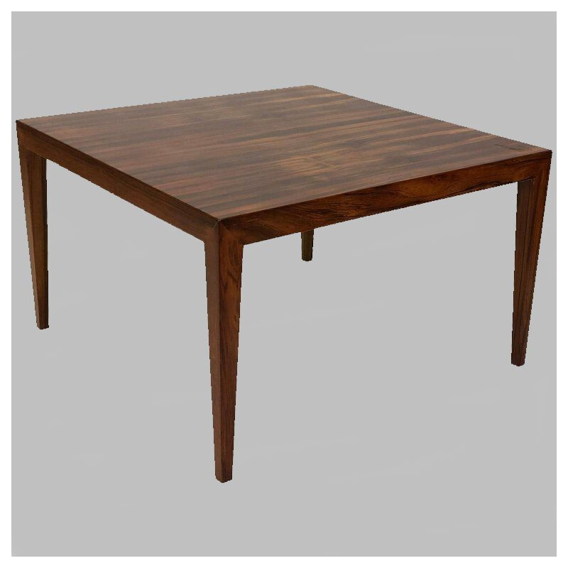 Mesa de centro vintage de palisandro de Severin Hansen, 1960