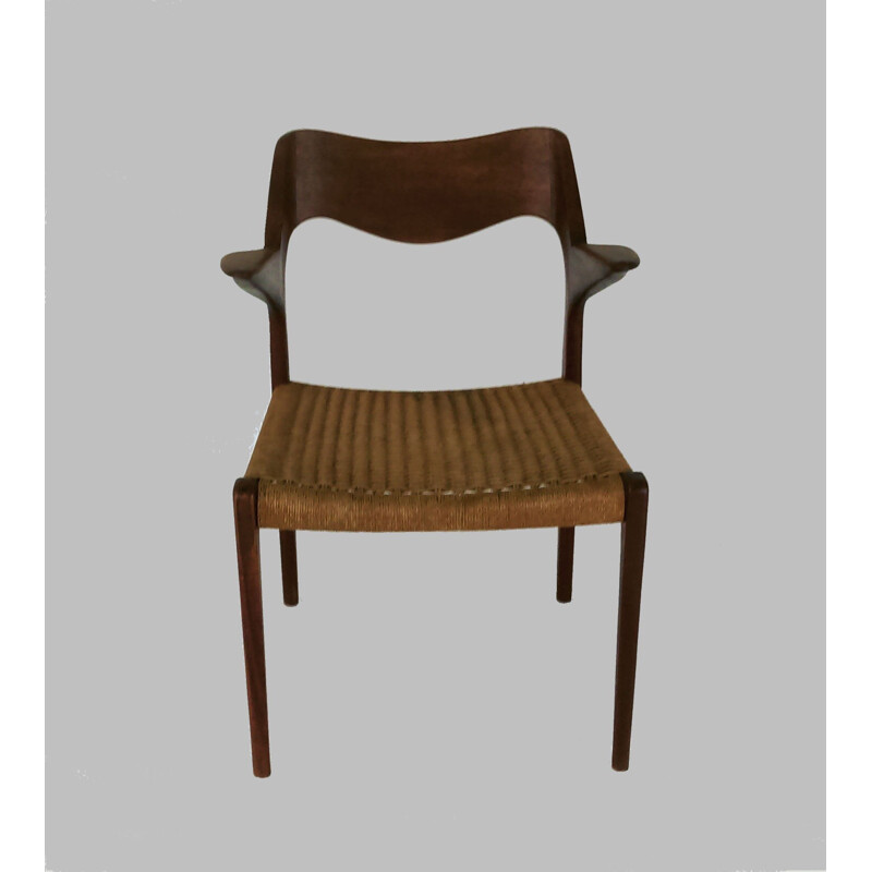 Vintage armchair in teak by Niels Ottto Møller, 1960s