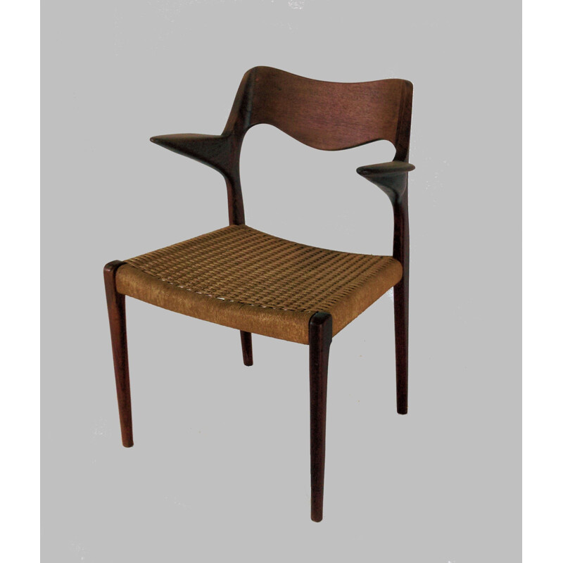 Vintage armchair in teak by Niels Ottto Møller, 1960s