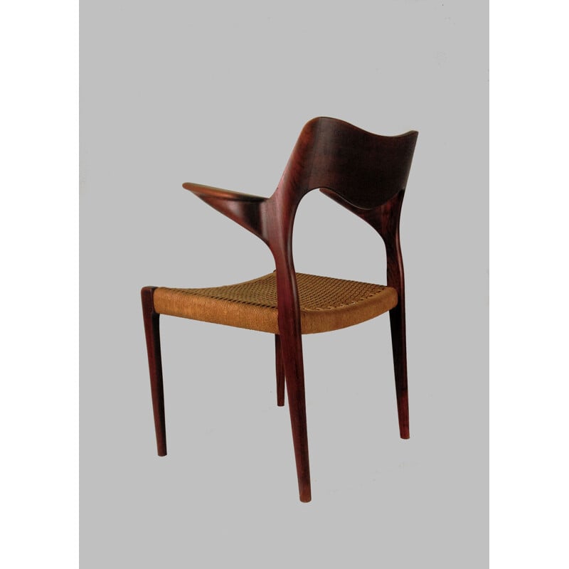 Vintage armchair in teak by Niels Ottto Møller, 1960s