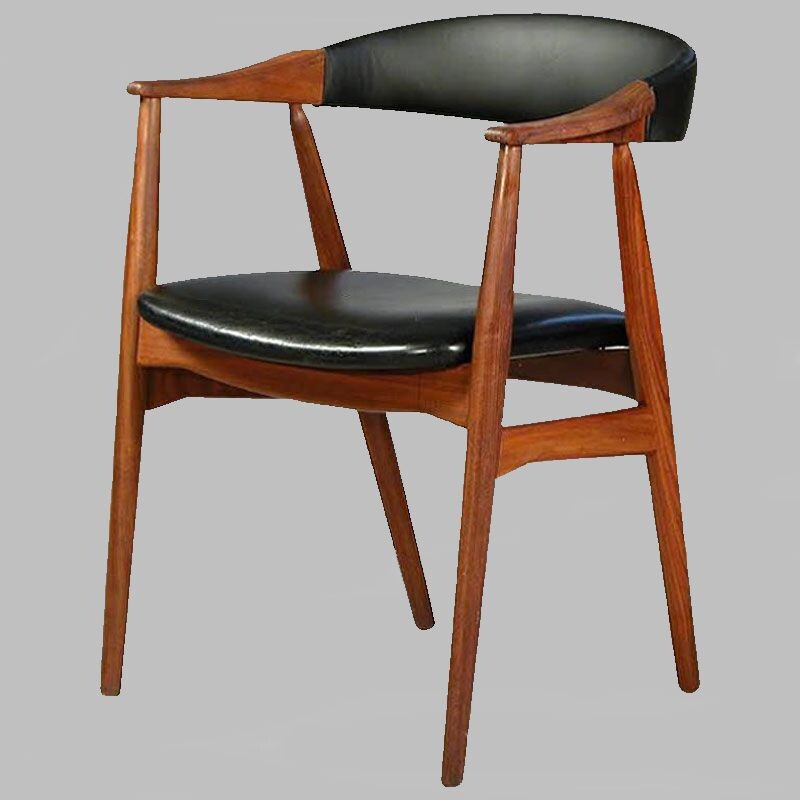 Set of 6 vintage armchairs by Th. Harlev for Farstrup Møbler, 1950