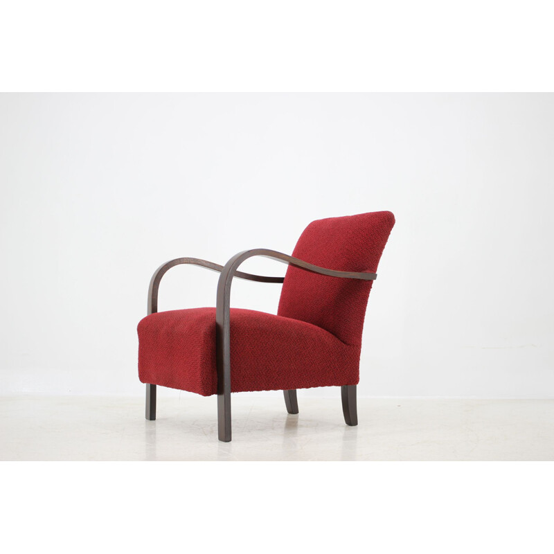 Vintage armchair designed by Jindřich Halabala, 1950s