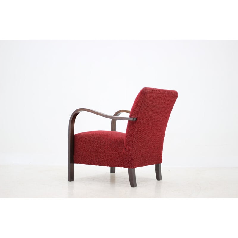 Fauteuil vintage conçu par Jindřich Halabala, 1950