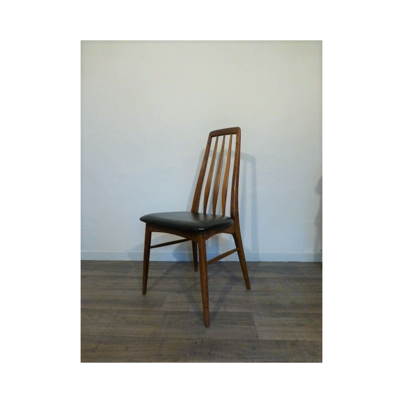 Suite de 4 chaises vintage "Eva" par Niels Koefoed 1960