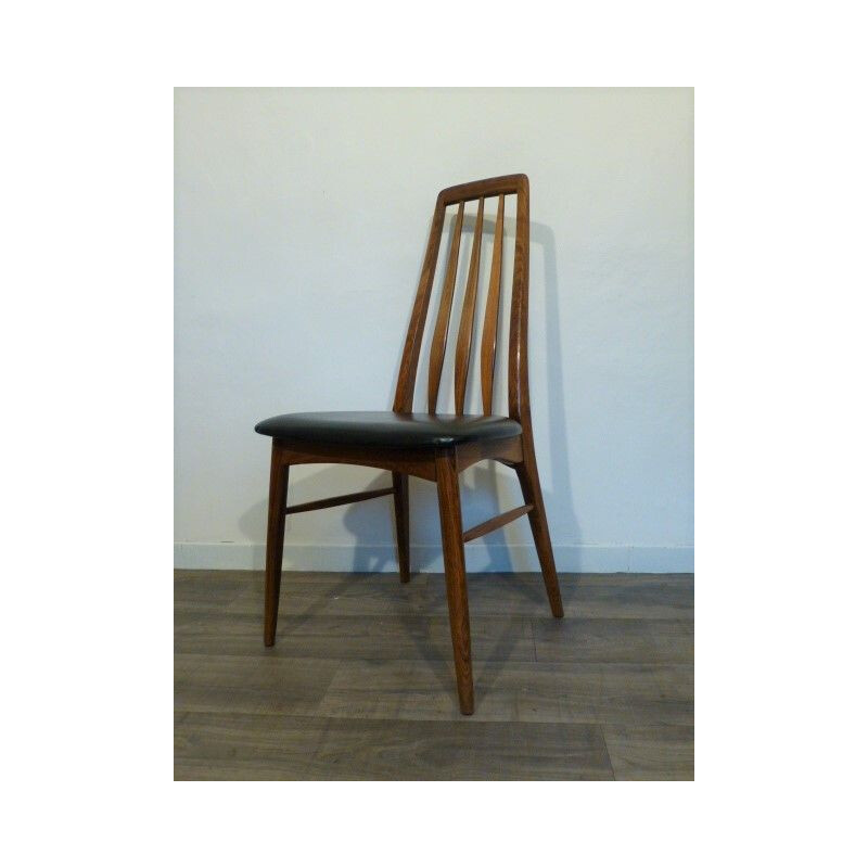 Set of 4 vintage chairs "Eva" by Niels Koefoed 1960