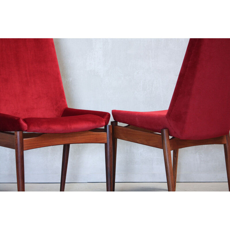  Set of 6 Vintage Rosewood Dining Chairs by Robert Heritage for Archie Shine, 1950s