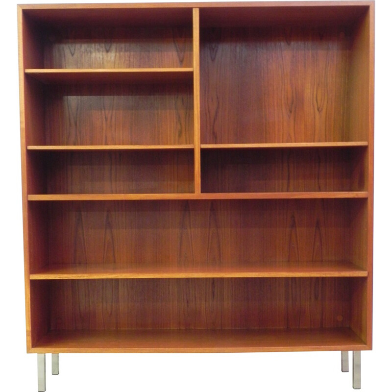 Scandinavian bookcase in teak,  OMANN JR - 1970s