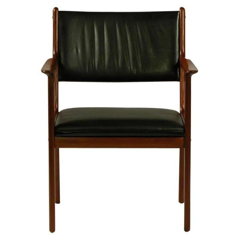 Vintage PJ 412 Armchair in Mahogany-by Ole Wanscher 1950