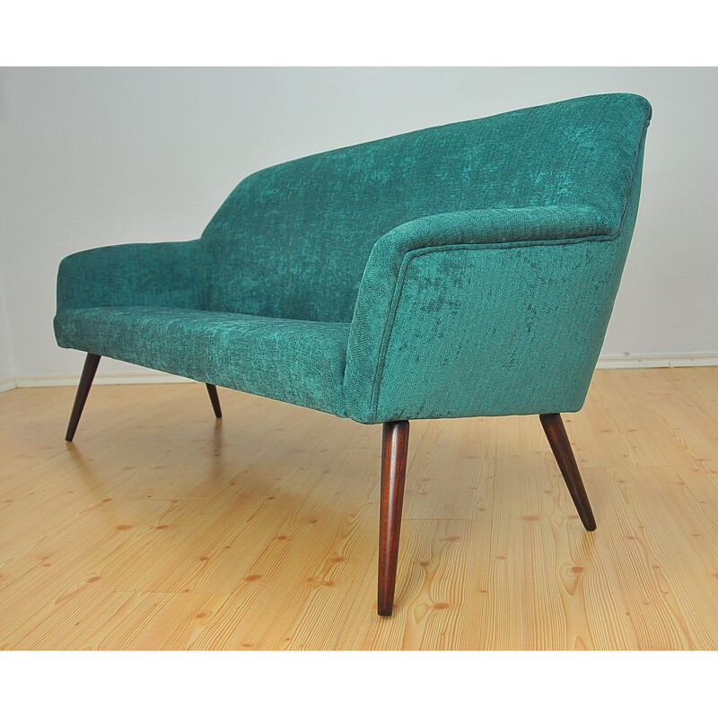 Vintage green cocktail sofa 1960s