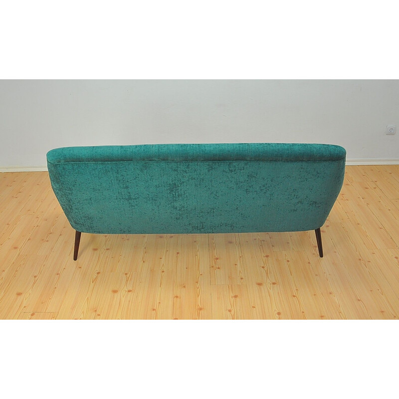 Vintage green cocktail sofa 1960s