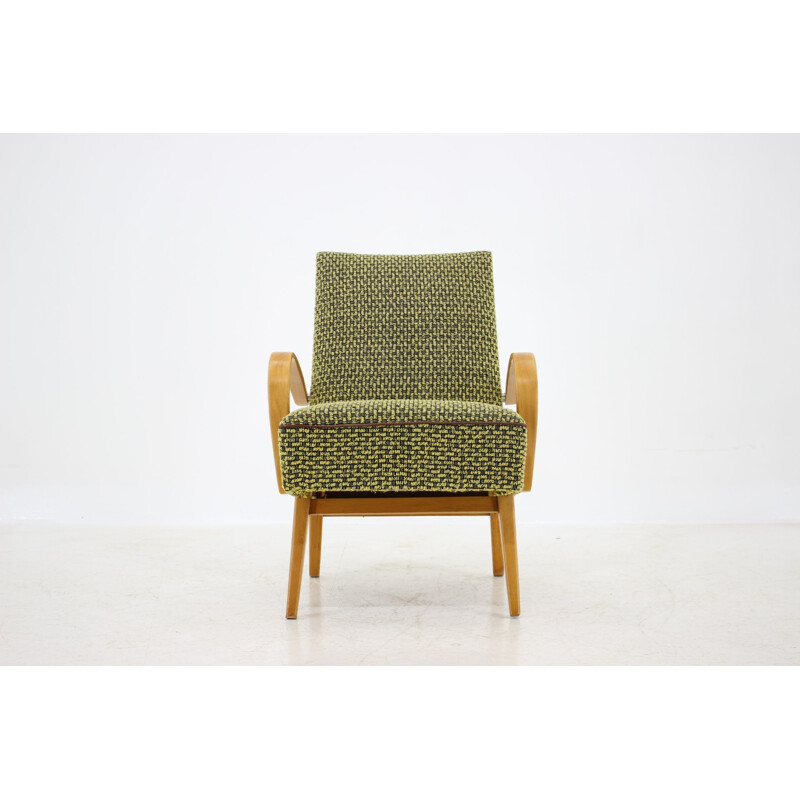 Vintage armchair by Jindřich Halabala, 1960s