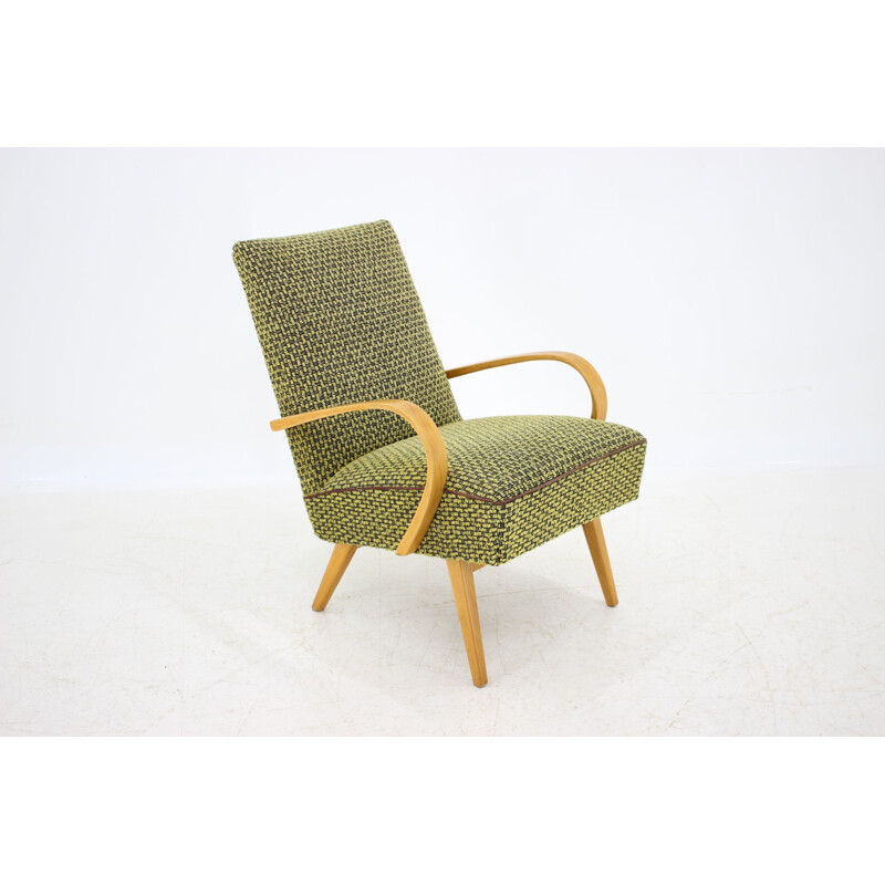 Vintage armchair by Jindřich Halabala, 1960s