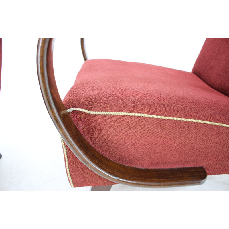 Pair of vintage armchairs by Jindřich Halabala, 1950s