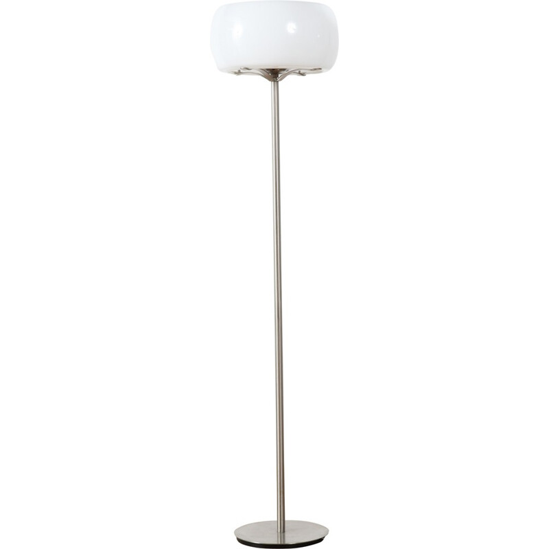 Artemide opaline glass and metal floor lamp, Vico MAGISTRETTI - 1960s