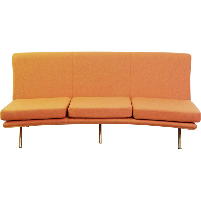 Arflex "Triennale" sofa with brass legs, Marco ZANUSO - 1950s