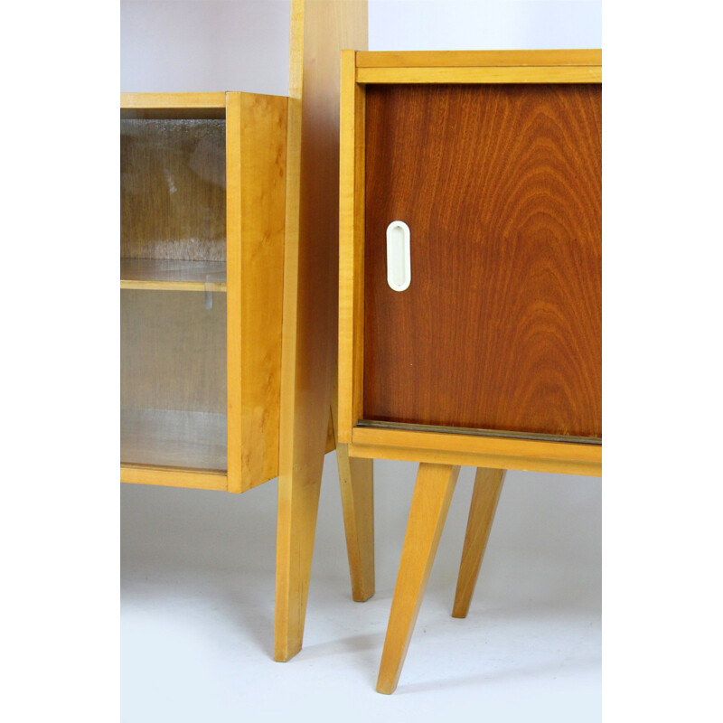 Vintage Wall Unit - Bookcase & Sideboard, 1960