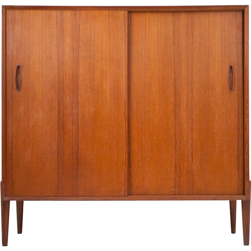 Scandinavian cabinet in teak and brass, Nils JONSSON -  1960s