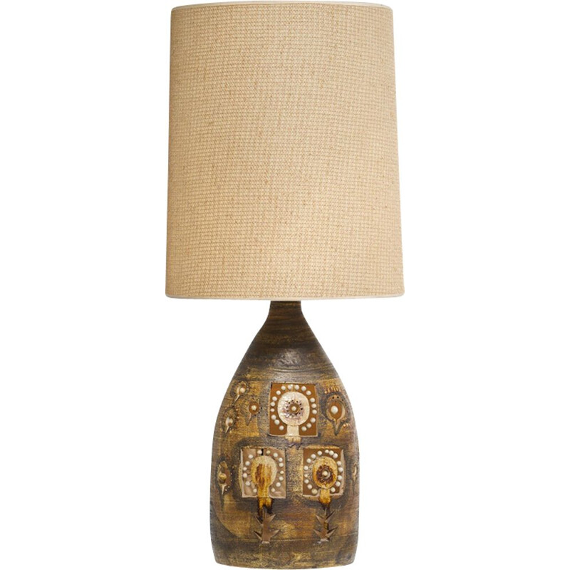 Vintage ceramic table lamp by Georges Pelletier