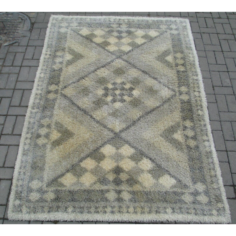 Vintage Rya Carpet 233x170, 1960