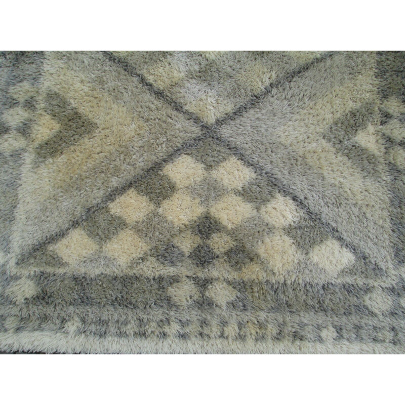 Vintage Rya tapijt 233x170, 1960
