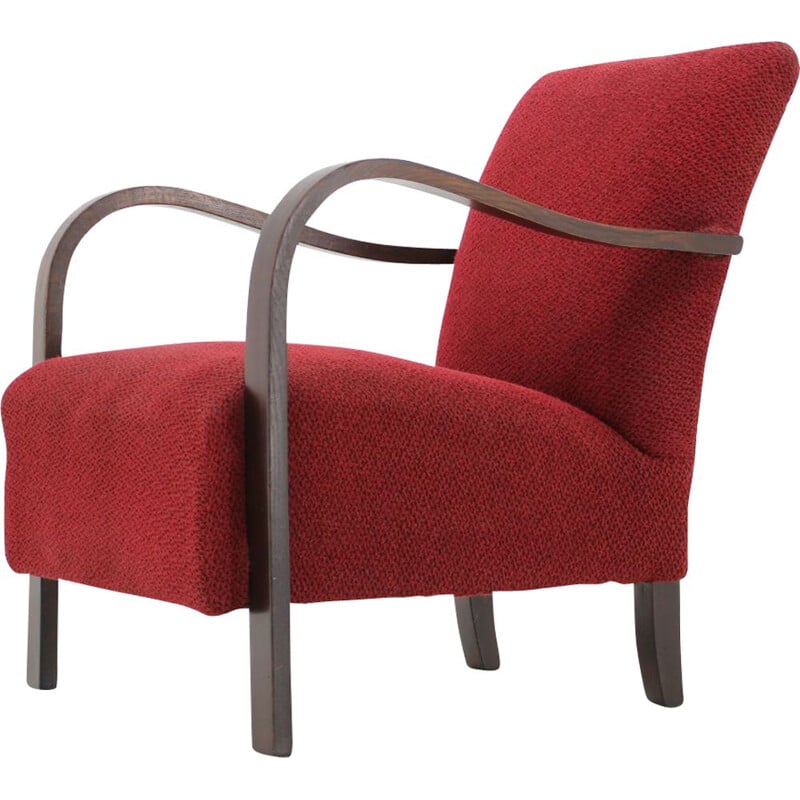 Fauteuil vintage conçu par Jindřich Halabala, 1950