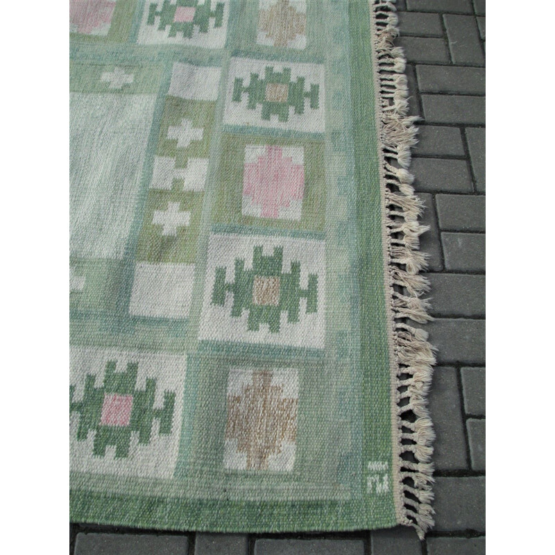 Vintage carpet by I.Silow, Sweden ,1950s
