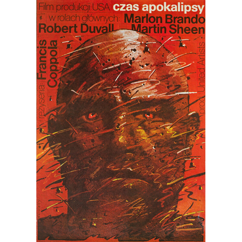 Affiche polonaise du film "Apocalypse Now", Waldemar SWIERZY - 1980
