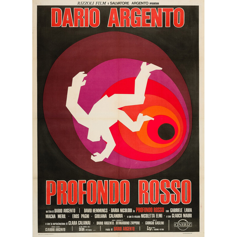 Italian "Deep Red" film poster - 1975
