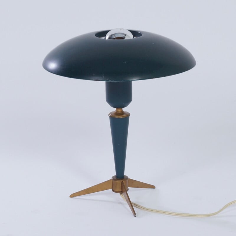 Lampe de table vintage "Bijou" à trépied de Louis Kalff pour Philips, 1950