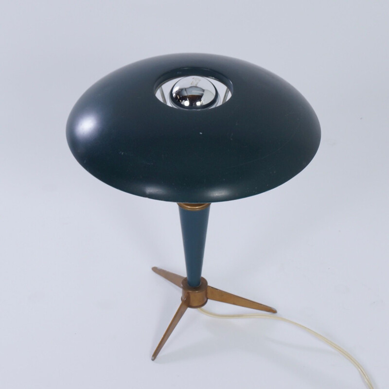 Lampe de table vintage "Bijou" à trépied de Louis Kalff pour Philips, 1950