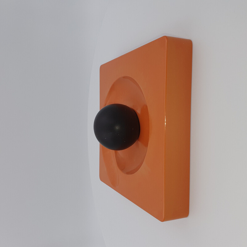 Cendrier vintage Orange Model Spyros d'Eleonore Peduzzi Riva pour Artemide