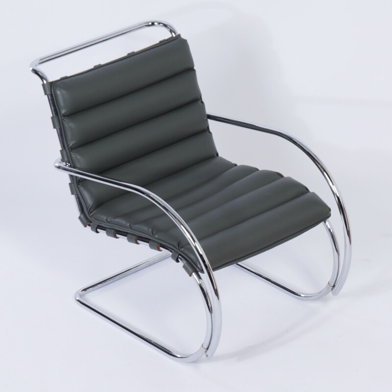 Cadeira Vintage MR Lounge com Ottoman por Mies van der Rohe para Knoll, 2000