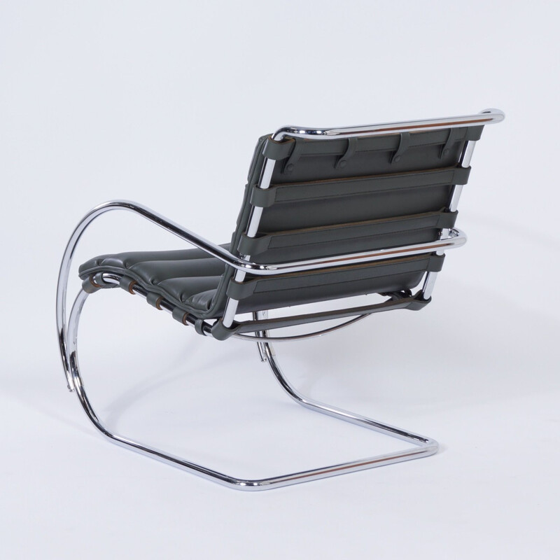 Vintage MR Lounge Chair with footstool by Mies van der Rohe for Knoll, 2000s