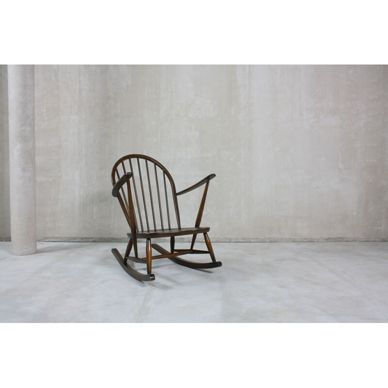 Rocking chair vintage No. 470 Windsor by Lucian Ercolani for Ercol, 1960