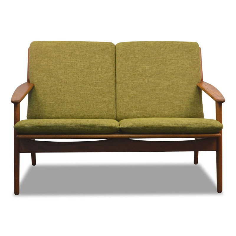 Vintage Poul Volther oak 2-seating sofa