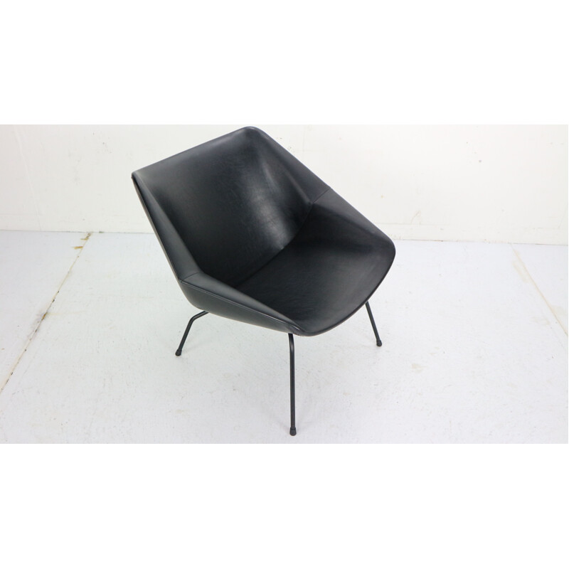 Vintage black armchair FM08 by Cees Braakman for Pastoe, 1959