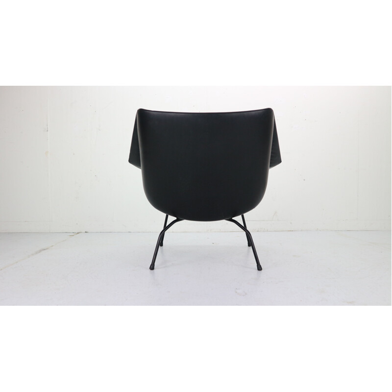 Vintage black armchair FM08 by Cees Braakman for Pastoe, 1959