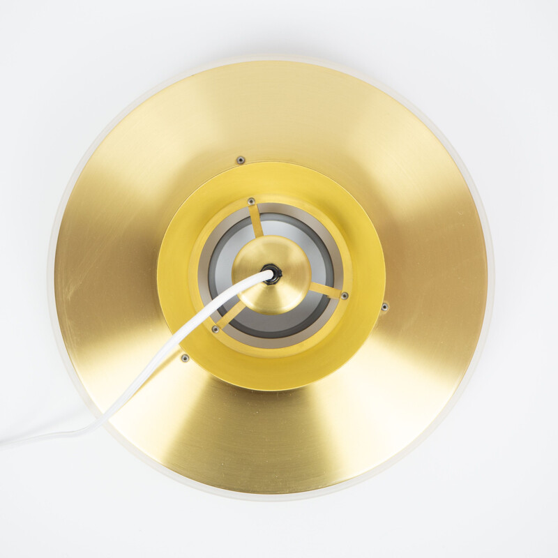 Vintage brass pendant lamp Nova by Jo Hammerborg for Fog og Morup, Denmark, 1963