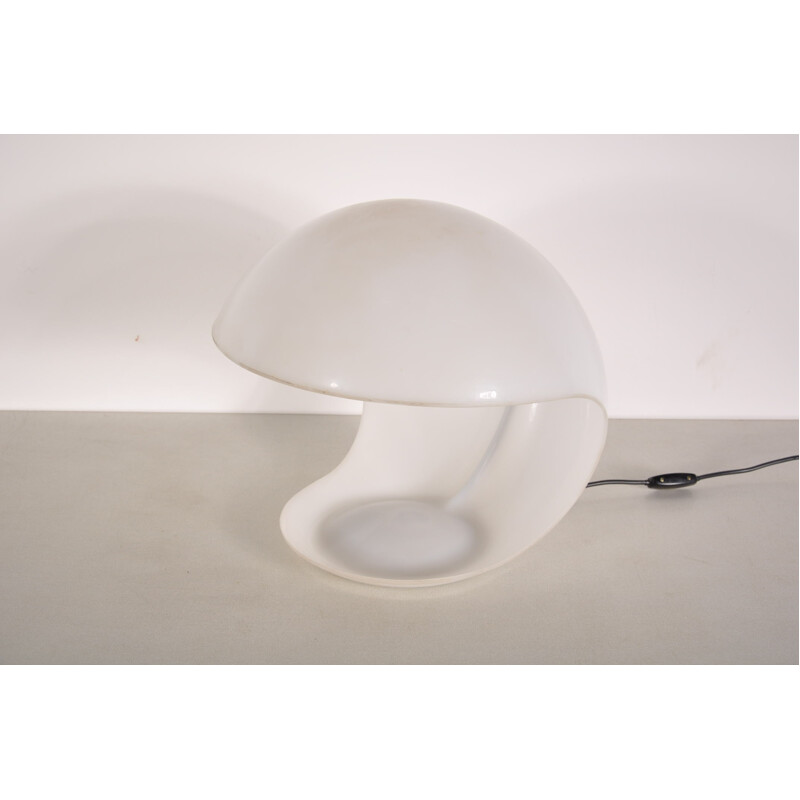 Martinelli white perspex lamp, Elio MARTINELLI - 1960s