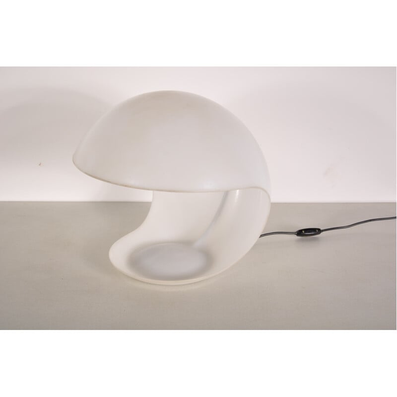 Lampe italienne Martinelli en perspex blanc, Elio MARTINELLI - 1960 