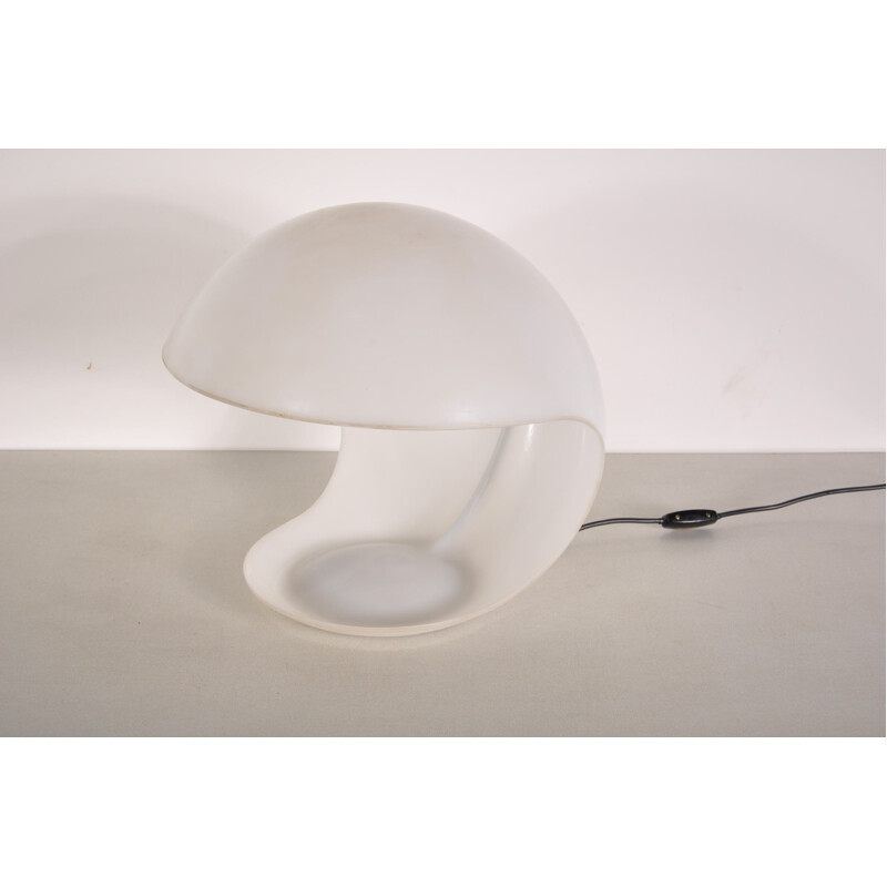 Martinelli white perspex lamp, Elio MARTINELLI - 1960s