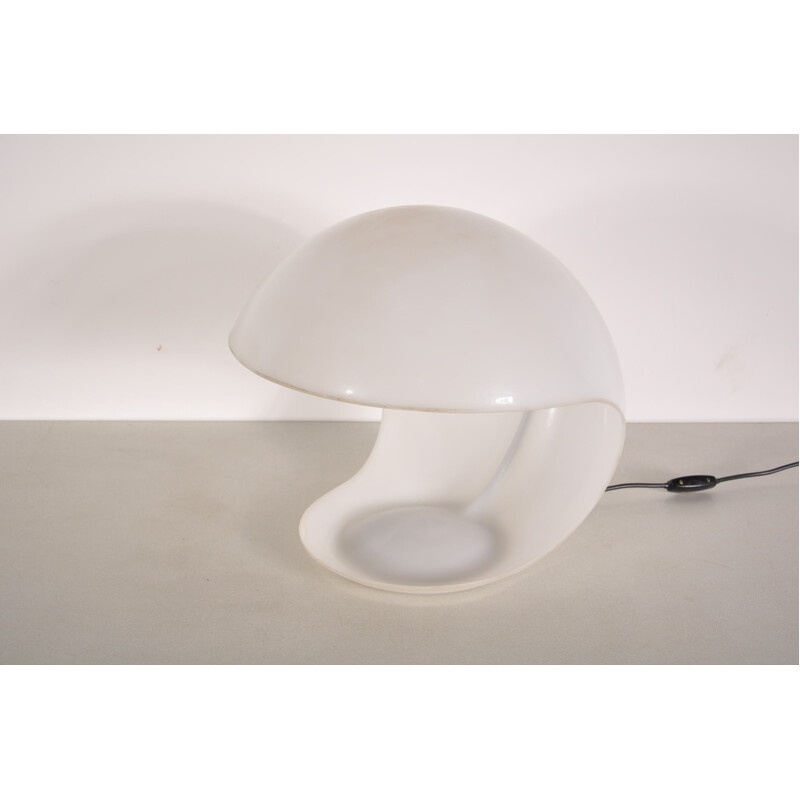 Martinelli white perspex lamp, Elio MARTINELLI - 1960s