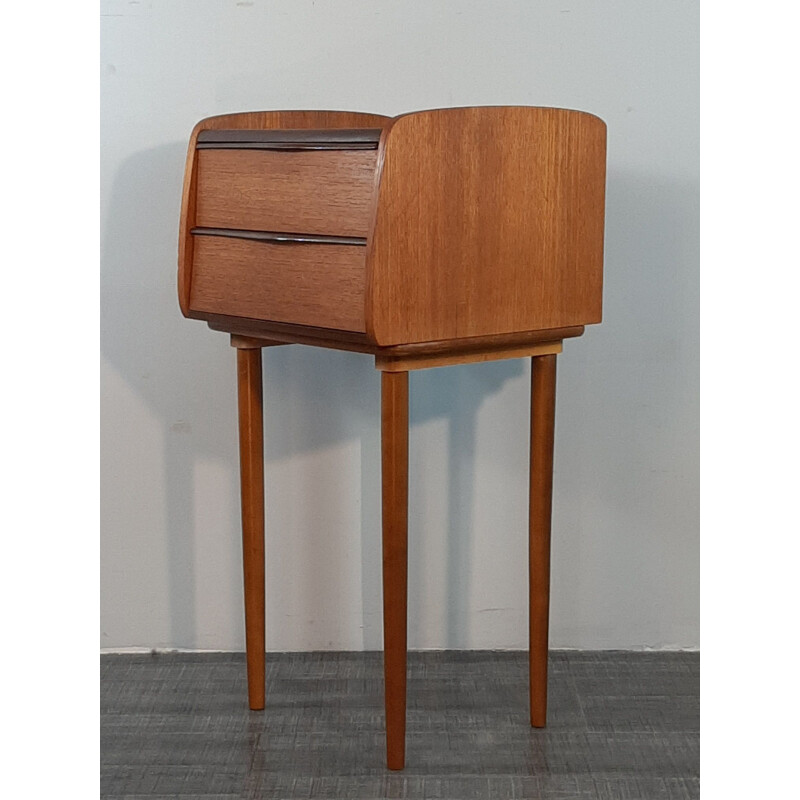 Vintage norwegian teak bedside table, 1960